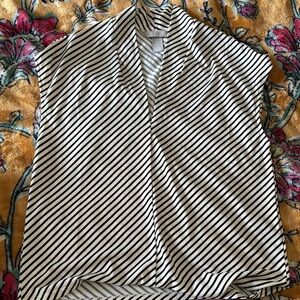 H&M Striped Black and White Women's Top
